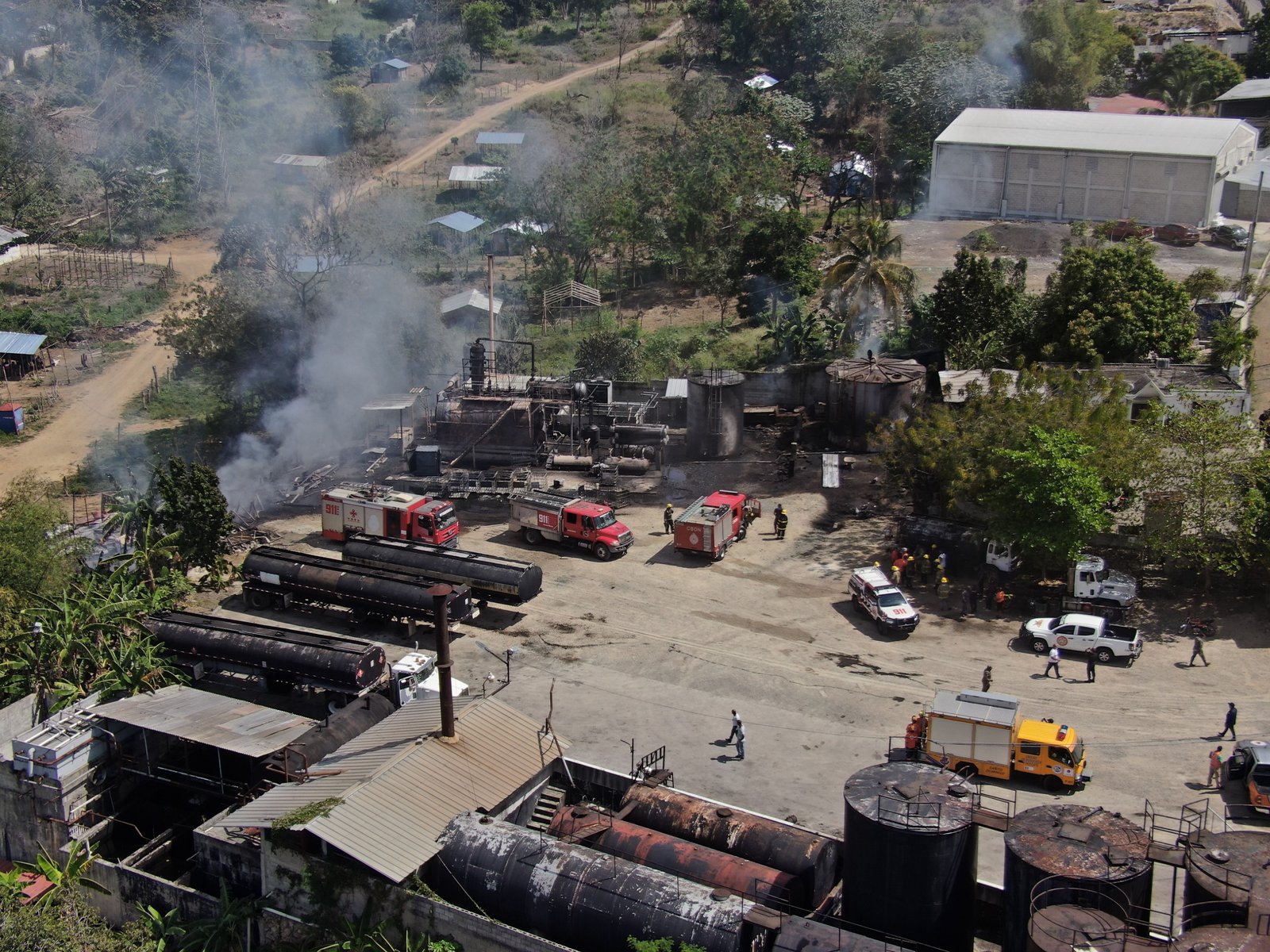 Incendio de depósito de combustible en La Guayiga, Pedro Brand
