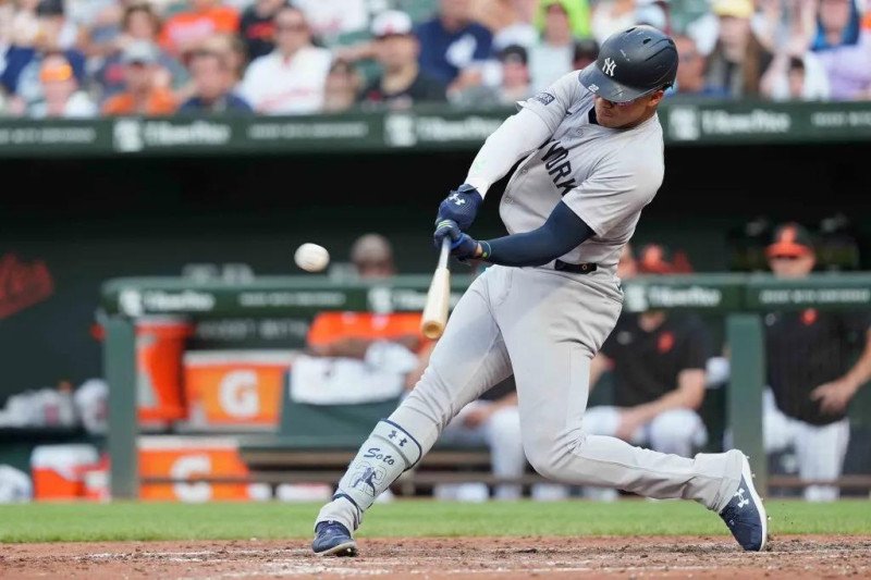 Soto, jonrón y Gil permite una carrera y cinco hits ante los Orioles en triunfo de Yankees