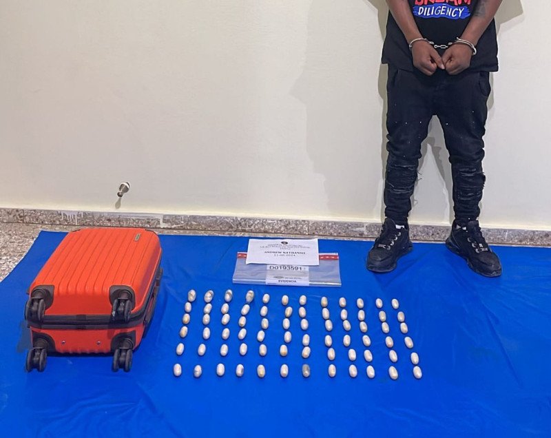 Nigeriano arrestado en Punta Cana con 72 bolsitas de cocaína en el estómago