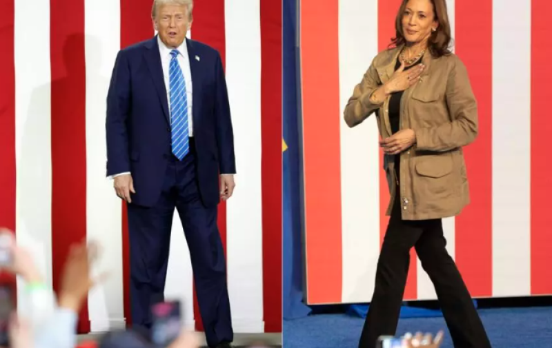 Kamala y Trump están codo con codo en las encuestas