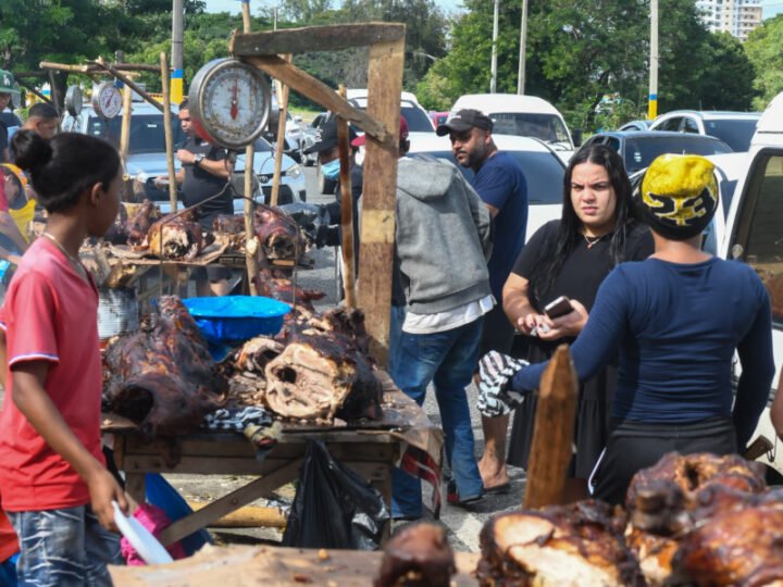 Comerciantes dicen que la venta de cerdo asado estuvo «lenta»