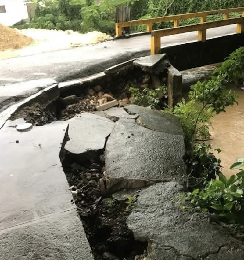 Las lluvias provocan daños en Puerto Plata y otras regiones