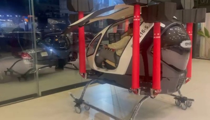 El primer taxi aéreo estará en exhibición mientras capacitan pilotos dominicanos