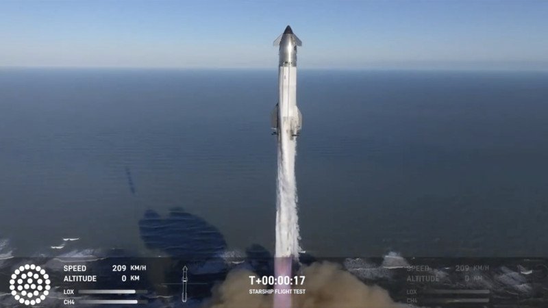 Se pierde el enorme cohete Starship de SpaceX, después de despegar sin problemas