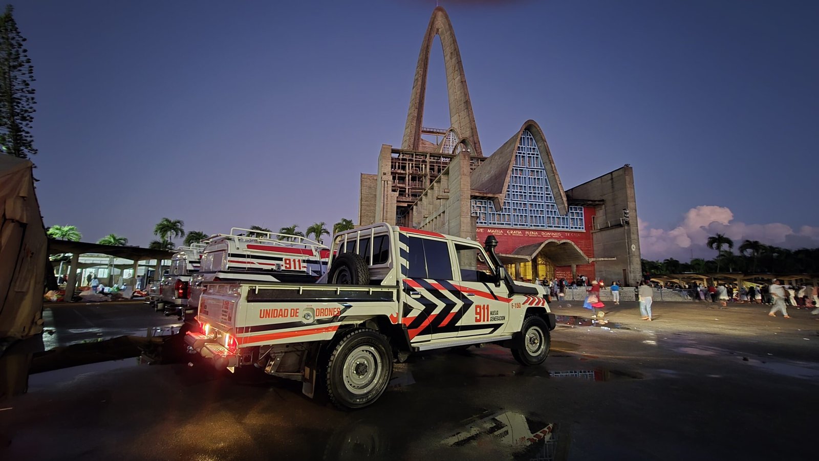 Tecnología de Drones y Videovigilancia del 911 en Operativo Virgen de la Altagracia 2025