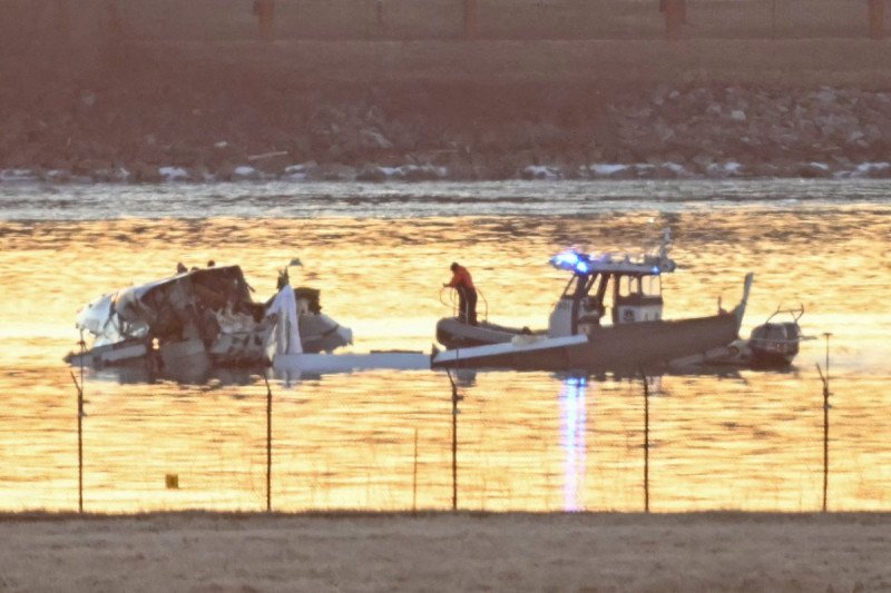Accidente aéreo en Washington sobre el río Potomac