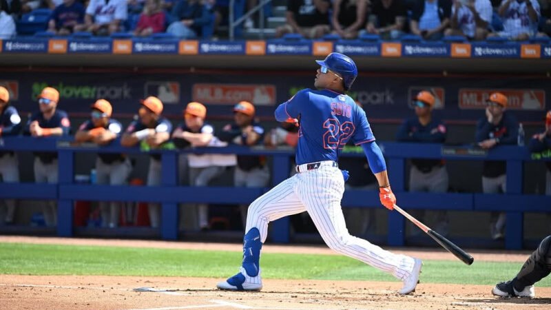 Jonrón en su primer turno al bate con los Mets