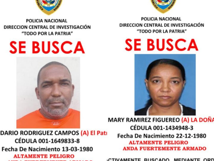 Se activa la búsqueda de El Patrón y La Doña, presuntos autores intelectuales de secuestro en SDO