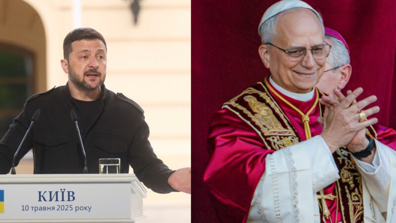 Presidente Zelenski le habla al papa León XIV y  explica su propuesta de tregua a Rusia