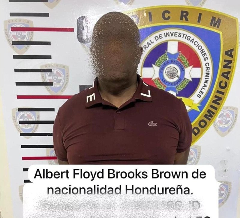 Albert Floyd Brooks Brown, hondureño acusado de robar en bancos de RD