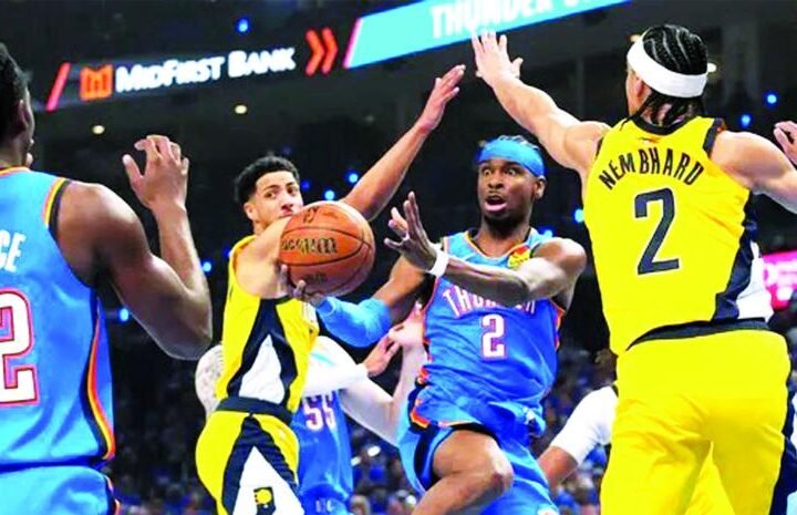 Gilgeous Alexander anota 34 y el Thunder supera a los Pacers igualando la final de la NBA
