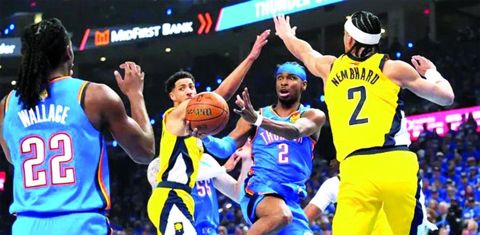 Gilgeous Alexander anota 34 y el Thunder supera a los Pacers igualando la final de la NBA