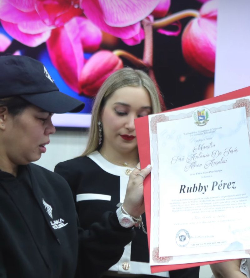 Otorgan de manera póstuma la nacionalidad venezolana a Rubby Pérez