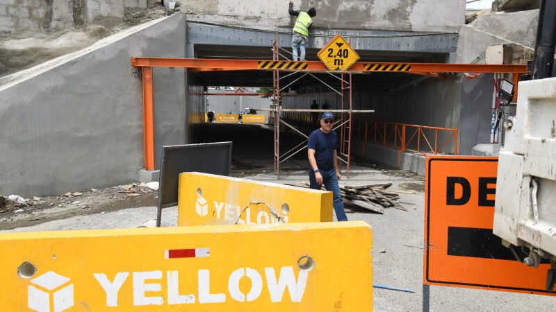 MOPC ya reconstruye paso a desnivel del Km. 14 de la Duarte