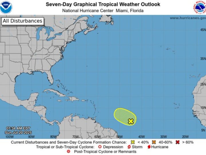 Indomet vigila onda tropical que podría convertirse en ciclón en las próximas 48 horas