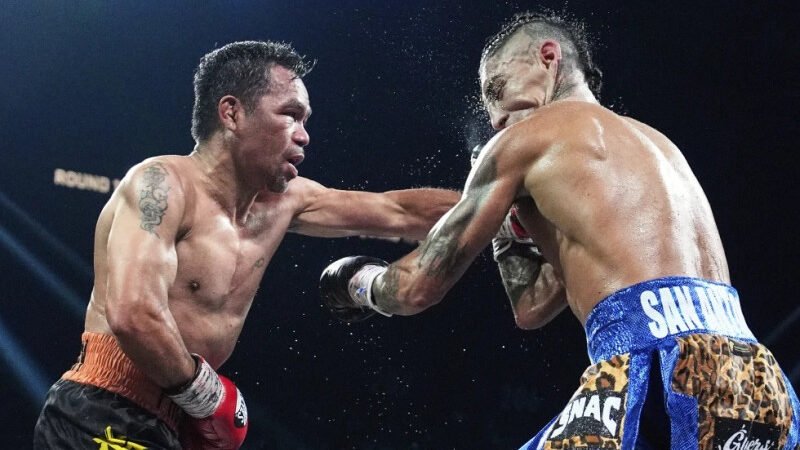Pacquiao brilla a los 46 años, 2 jueces le dan empate y Barrios retiene cetro