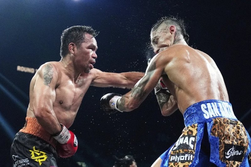 Pacquiao brilla a los 46 años, 2 jueces le dan empate y Barrios retiene cetro