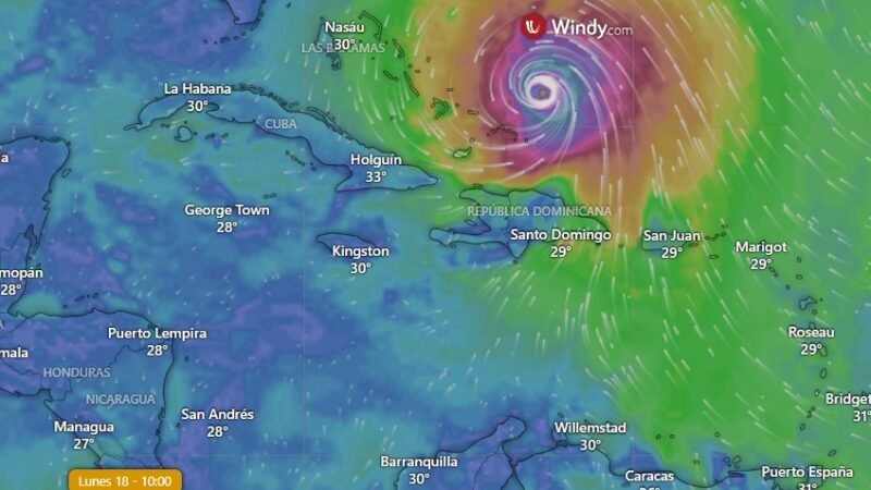 Siga en tiempo real la trayectoria actual del Huracán Erin