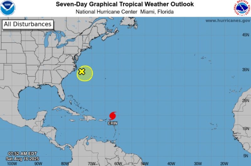 Erin se convierte en huracán de categoría 4