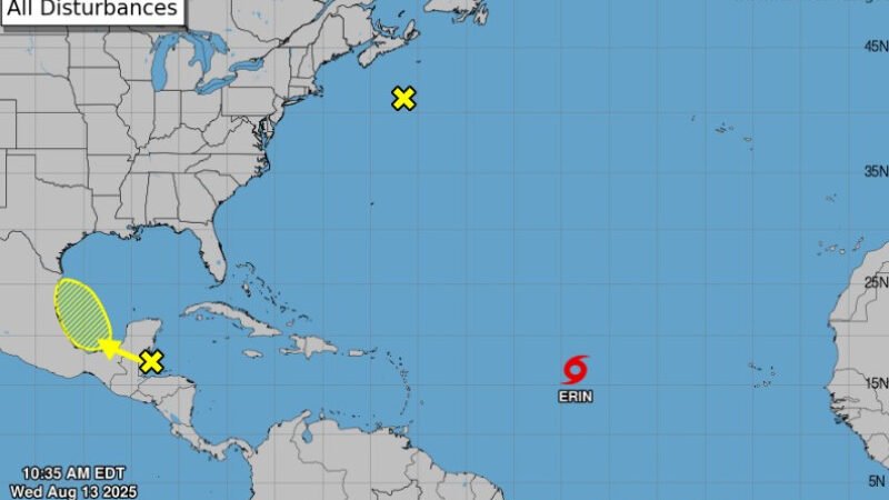 Se prevee que la tormenta Erin se desvíe  hacia  el norte y se aleje de Puerto rico