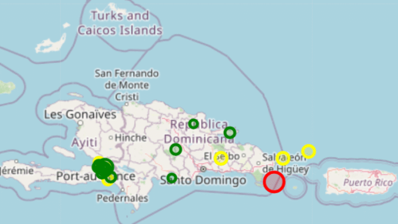 Temblor 5.2 grados se registra en el mar Caribe cerca de la isla Saona