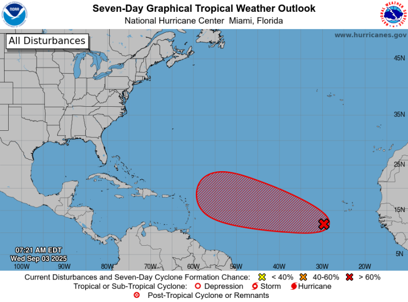 En 48 horas se podría formar un ciclón tropical