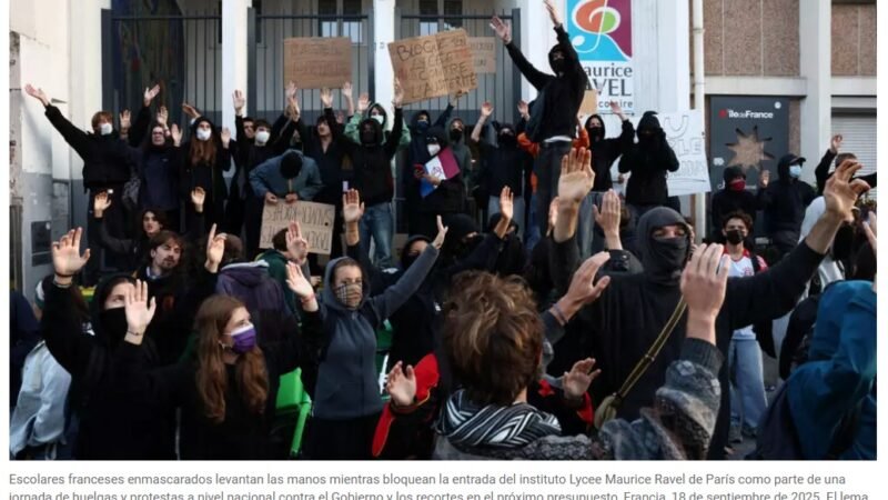 Movilización masiva en Francia contra los recortes de Macron