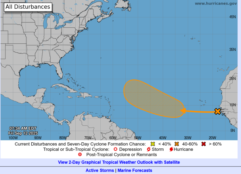 Onda tropical que podría convertirse en ciclón