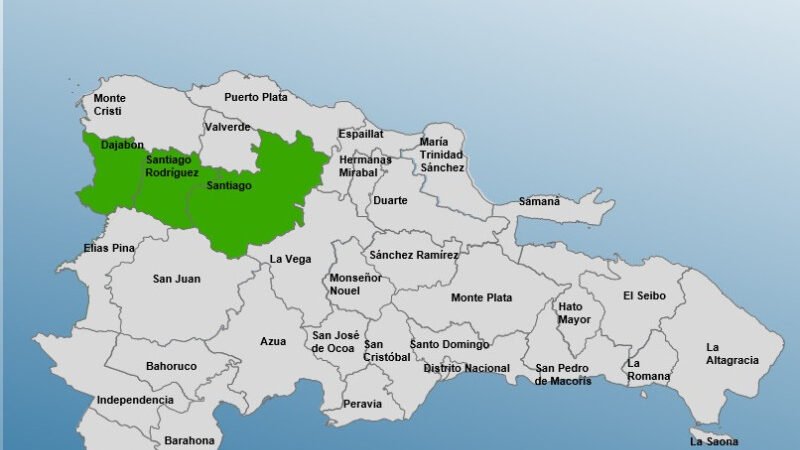 Emiten alerta verde para tres provincias