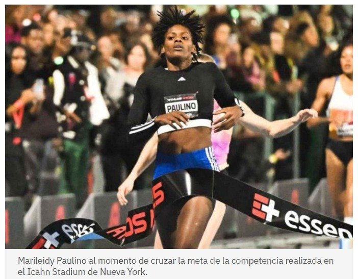 Marileidy Paulino obtiene el primer lugar en la prueba de los 400 metros planos de Athlos 2025