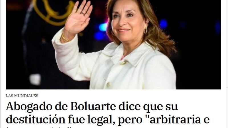 Considera, que las decisiones que pueda tomar el Congreso cuando se acerquen las elecciones,  «no sean razonables» y más bien «sean de termómetros electorales»
