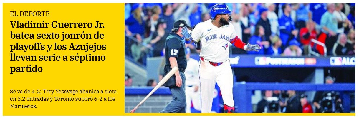 Vladimir Guerrero Jr. batea sexto jonrón de playoffs y los Azujejos llevan serie a séptimo partido