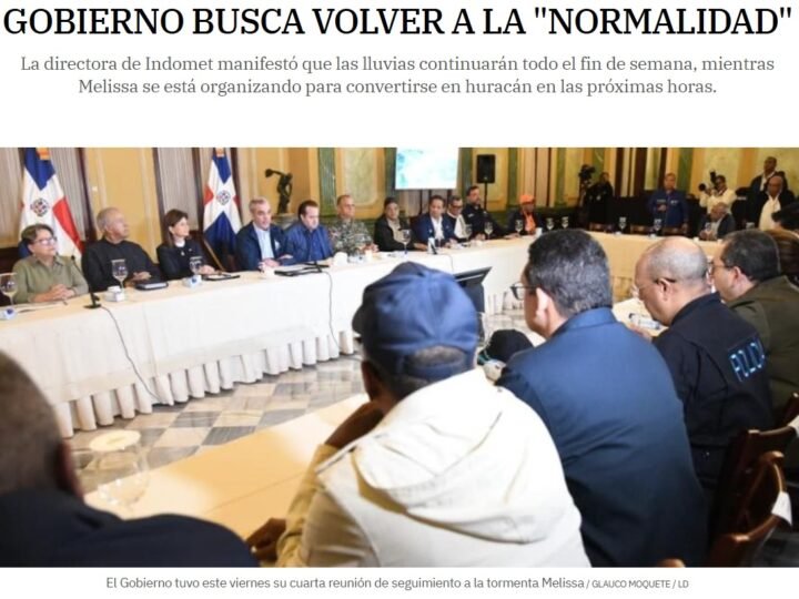 Gobierno en busca de volver a la «normalidad»