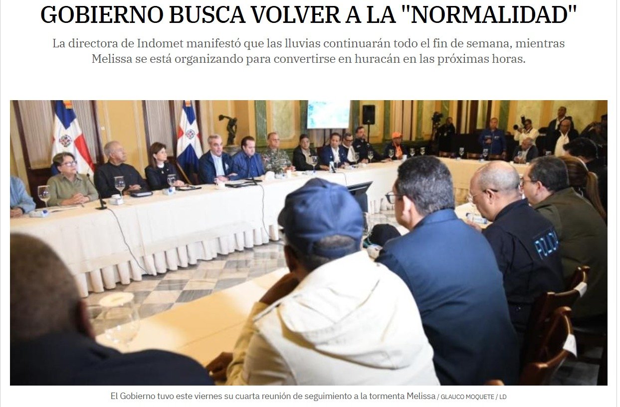 Gobierno en busca de volver a la «normalidad»