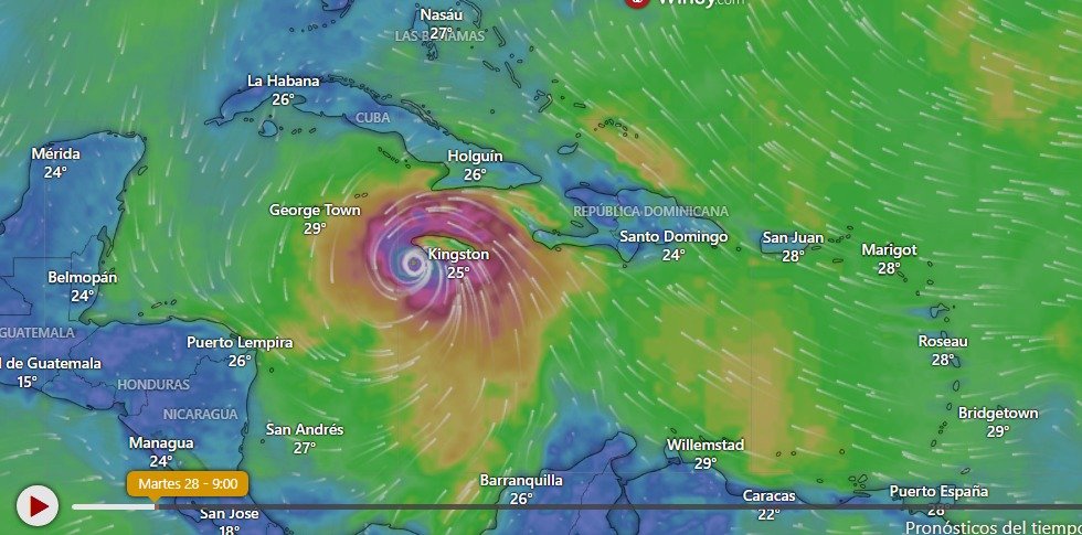 Melissa ya no es tormenta: es huracán, y su paso exige declarar a la República Dominicana en estado de emergencia nacional