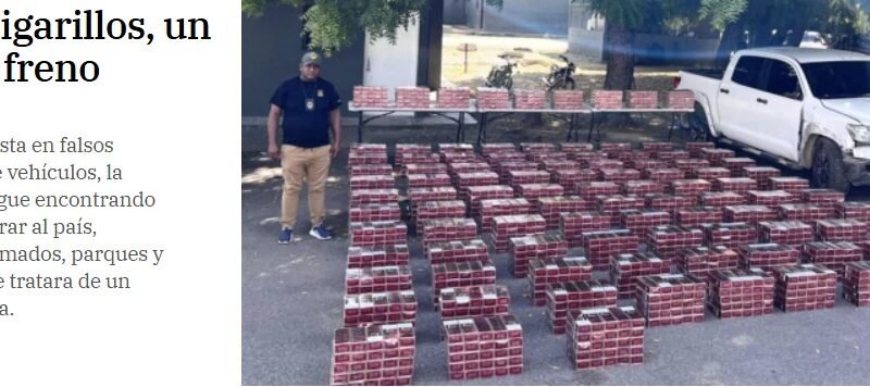 La incautación de cigarrillos deja pérdidas al Estado de RD$252,123,262, con un total de 39,579,790 incautaciones