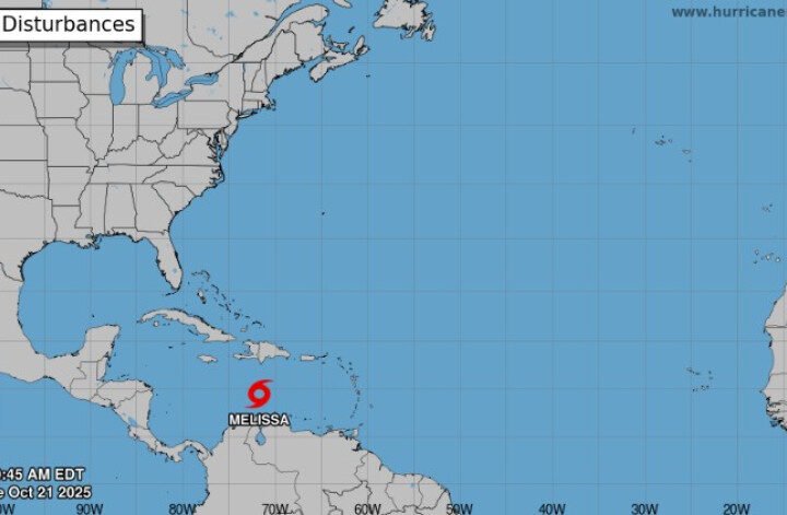 Melissa podría ser un huracán al acercarse a Haití