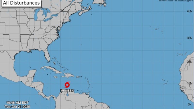 Melissa podría ser un huracán al acercarse a Haití