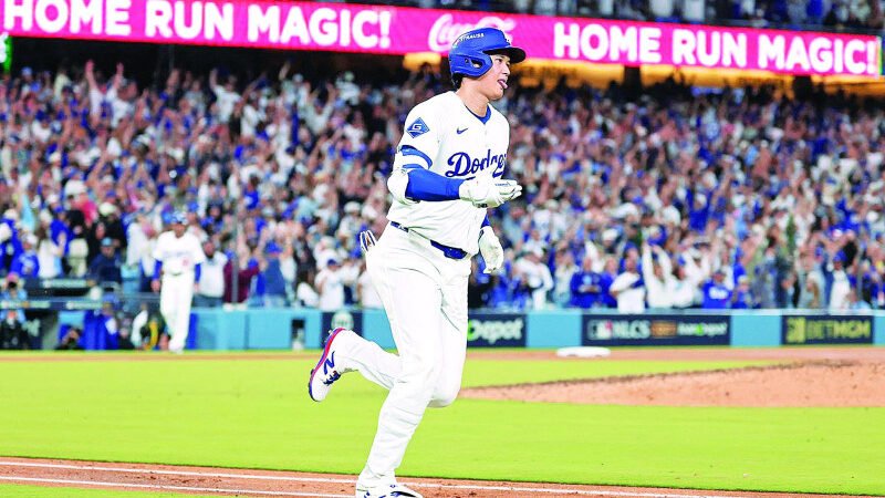 Con tres jonrones y 10 ponches de Ohtani, Dodgers barren a Cerveceros, pasan a la Serie Mundial