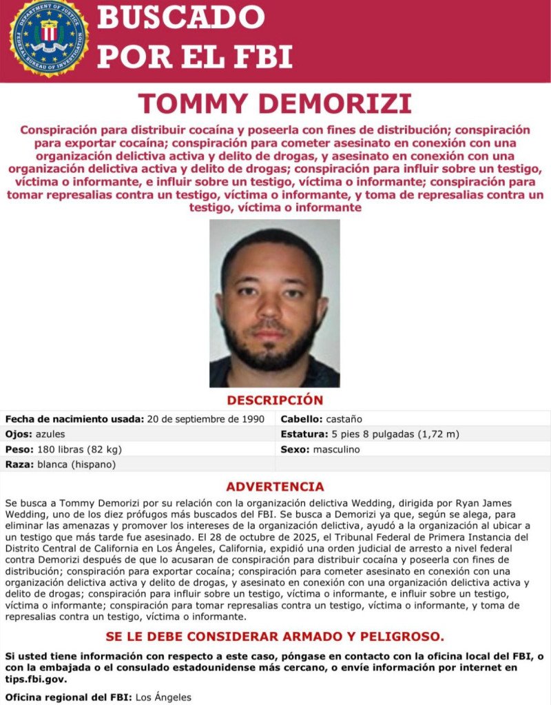 EEUU en RD difunde búsqueda de dos peligrosos fugitivos del FBI