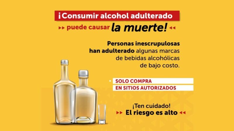 Alcohol adulterado: un riesgo mortal en tiempos de celebración
