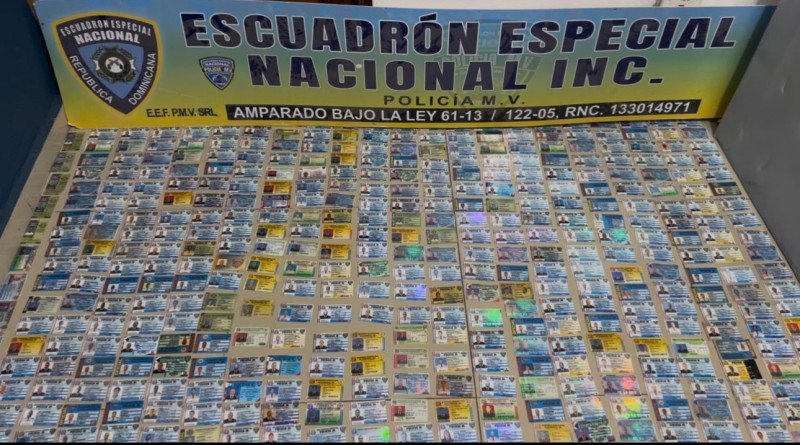 Apresan hombre con 538 carnets de instituciones policiales, militares y afines