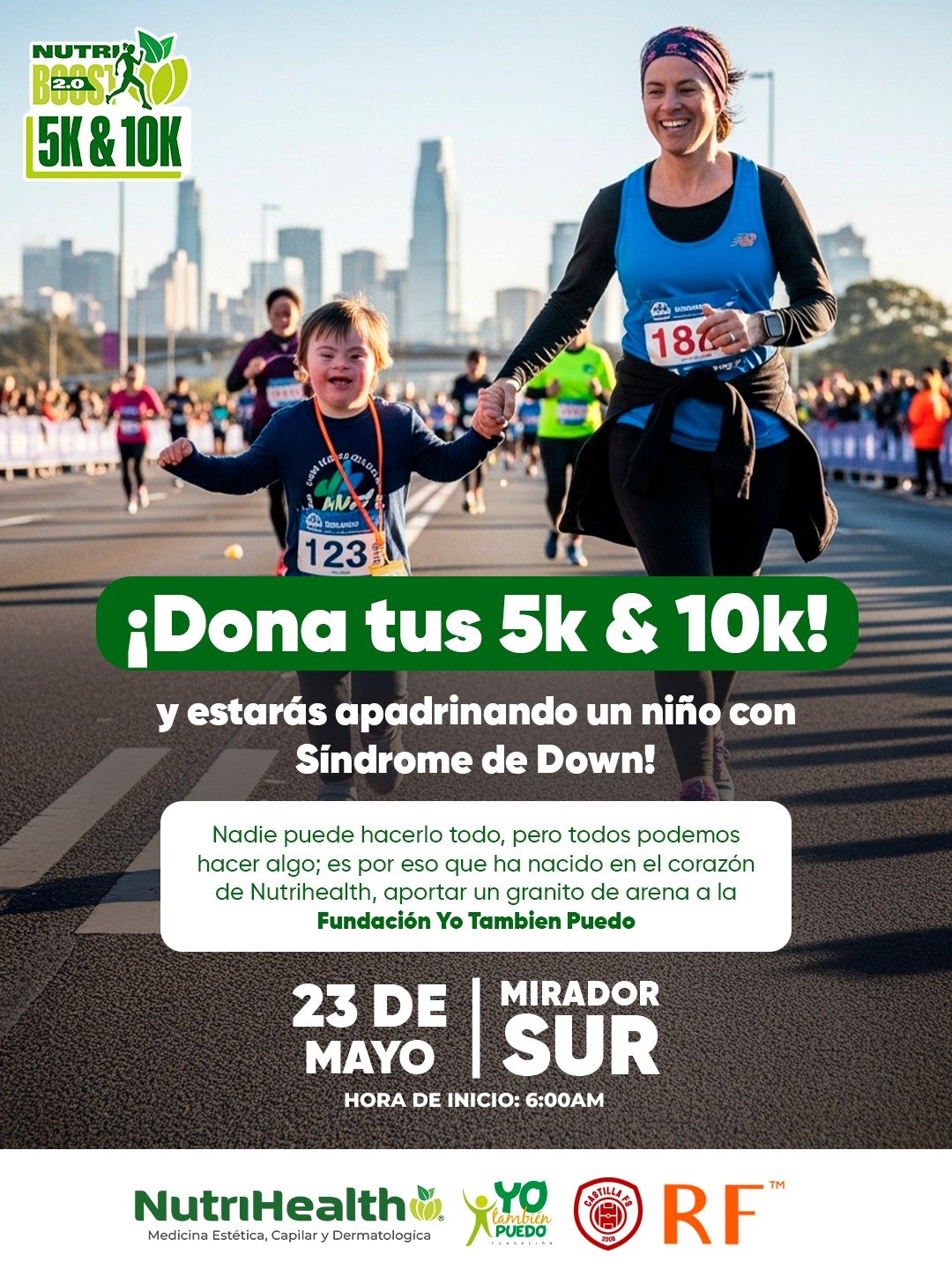Correr por la vida y la inclusión: segunda edición de la carrera 5K y 10K