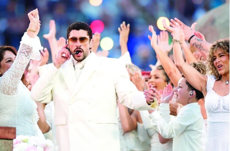 El Show de medio tiempo de Bad Bunny solo alcanzó audiencia 128.2 millones de espectadores