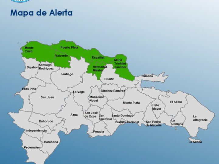 Seis provincias en alerta verde por efectos de vaguada