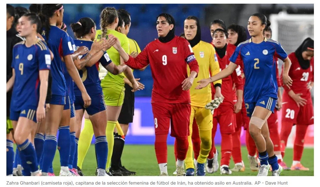 Al menos cinco jugadoras de fútbol iraníes obtienen el asilo en Australia