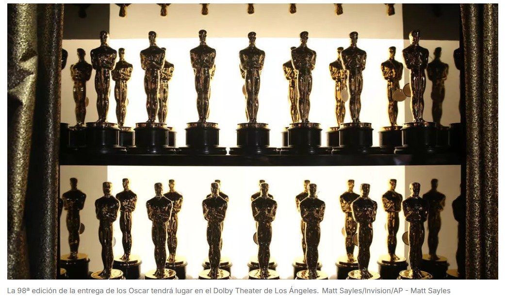 En Oscar,  se vota para elegir la Mejor película