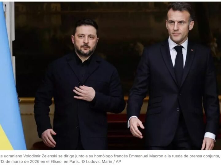 La suspensión de las sanciones de EEUU al crudo ruso «no ayuda a la paz», afirma Zelenski en París