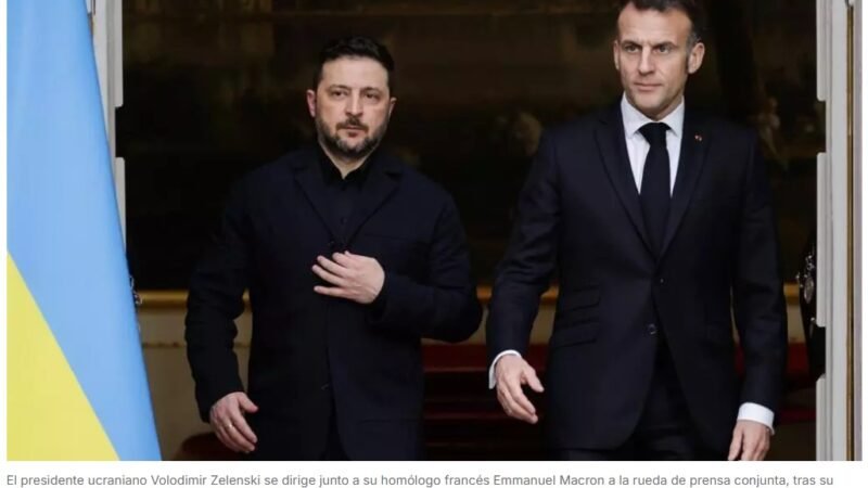 La suspensión de las sanciones de EEUU al crudo ruso «no ayuda a la paz», afirma Zelenski en París