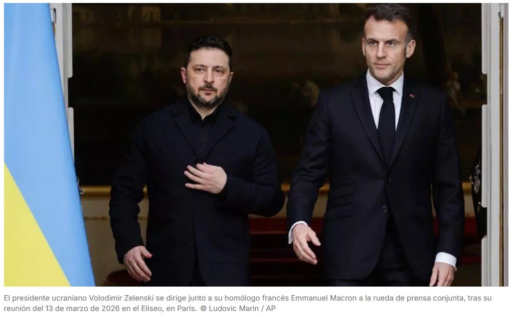 La suspensión de las sanciones de EEUU al crudo ruso «no ayuda a la paz», afirma Zelenski en París